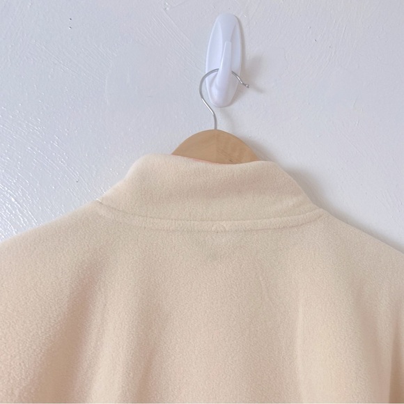 bebe Sport Polar Fleece Snap Cream Pink Jacket Sz M - Picture 7 of 15
